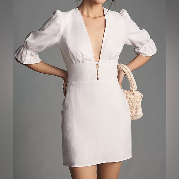 Reformation Simi Linen Dress - Picture 4 of 6
